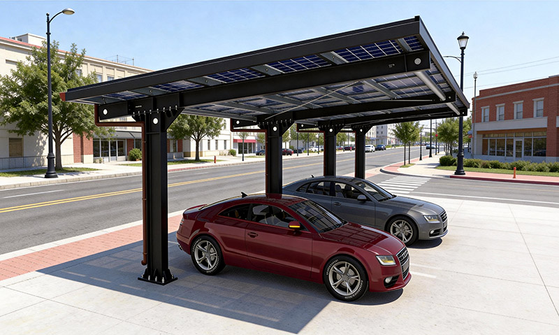 Solar-Carport-Montagesystem