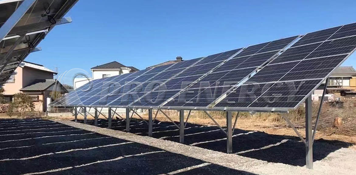 950 kWp Ein-Pfosten-Bodenmontagesystemlösung