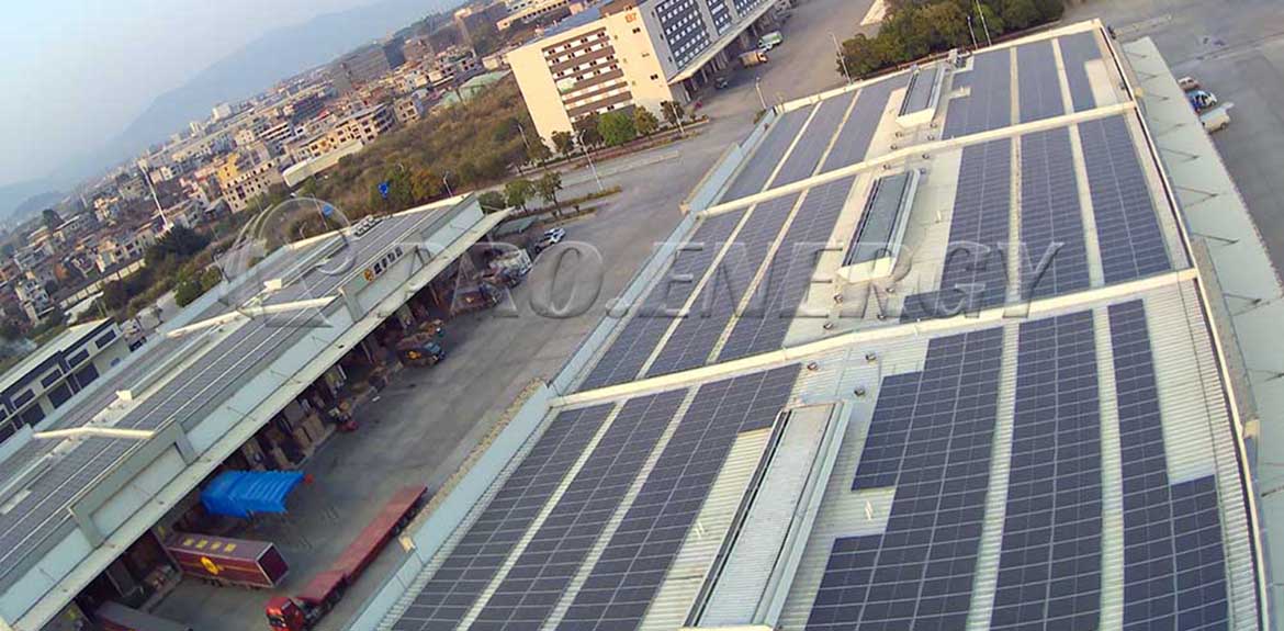 3,4-MWp-Solarmontagesystemlösung für Wellblechdächer