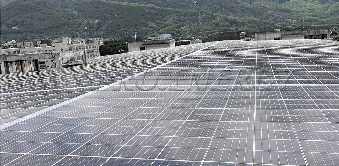 1,2 MWp BIPV-Dachmontagesystemlösung
