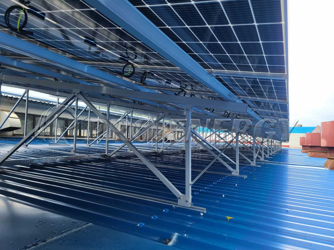 solar aluminum triangular bracket system