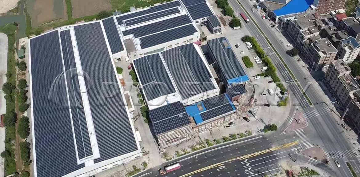 4-MWp-BIPV-Dachmontagesystemlösung
