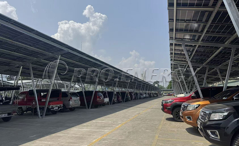 Das 1,5-MW-Photovoltaik-Carport-Projekt von PROFENCE.ENERGY auf den Philippinen tritt in die finale Bauphase ein.