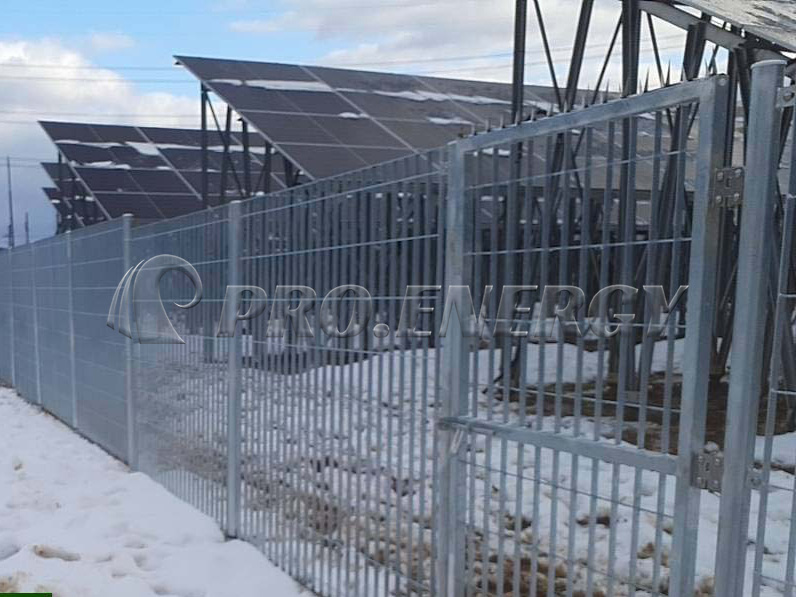 Solar farm security fence project reference