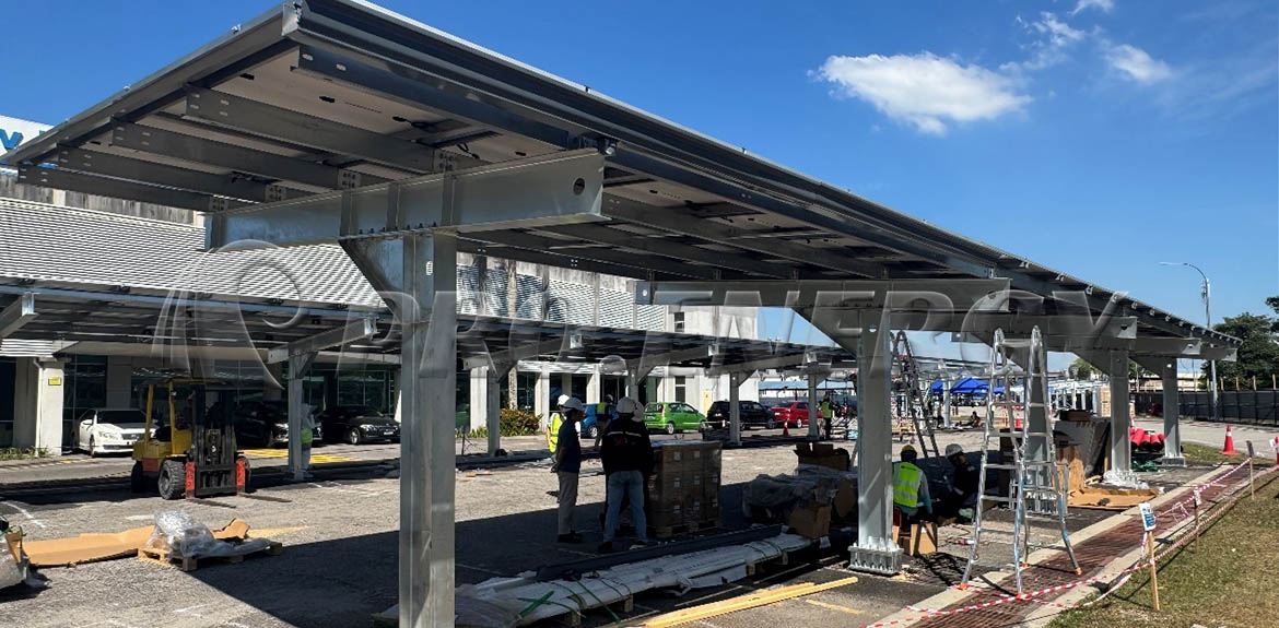 I-Typ Solar-Carport-Montagesystem