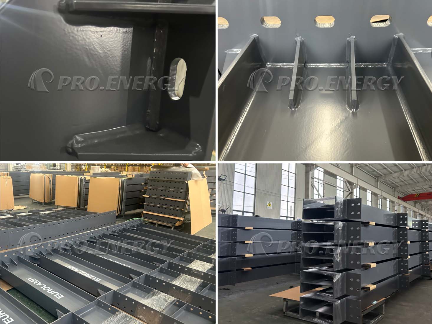 PROFENCE.ENERGY steel welding details and factory production workshop for EN1090 solar carport