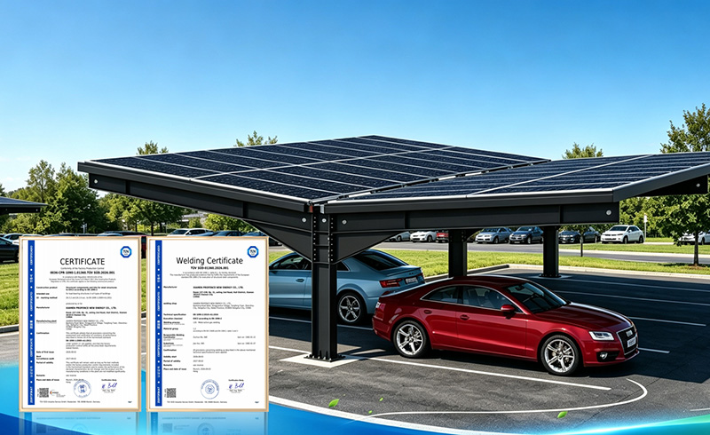 PROFENCE.ENERGY hat die CE-Zertifizierung (EN 1090) erhalten, und die Carport-Serie läutet ein neues Kapitel auf dem europäischen Markt ein.